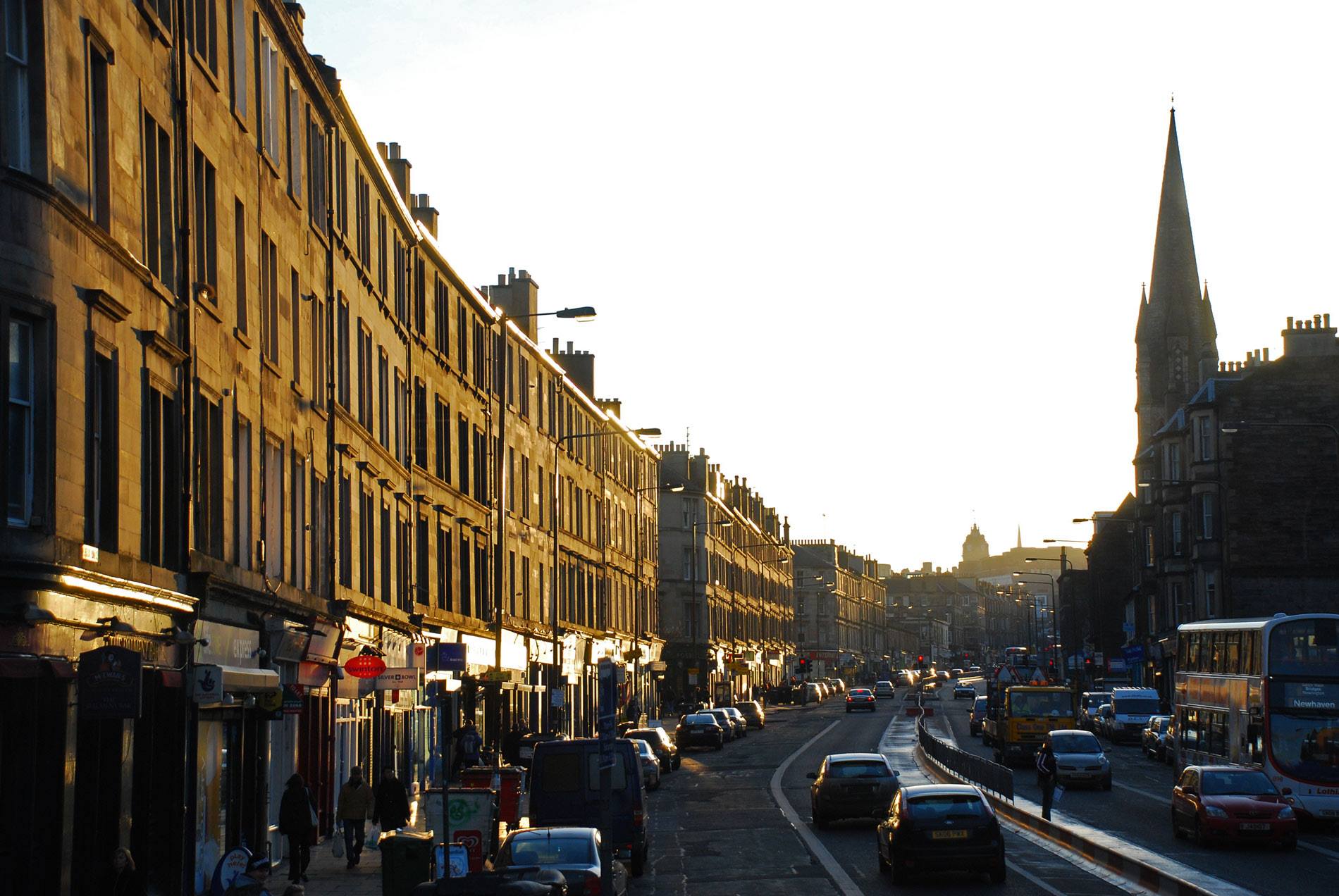Row of houses in Edinburgh