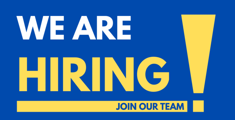 We are hiring! (top part)